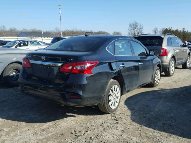 3N1AB7AP3HL711812 - 2017 NISSAN SENTRA S BLACK photo 4