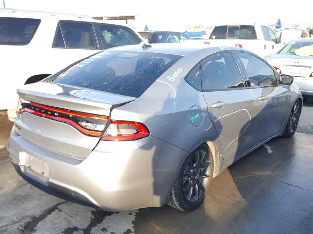 1C3CDFAA4GD530152 - 2016 DODGE DART SE GRAY photo 4