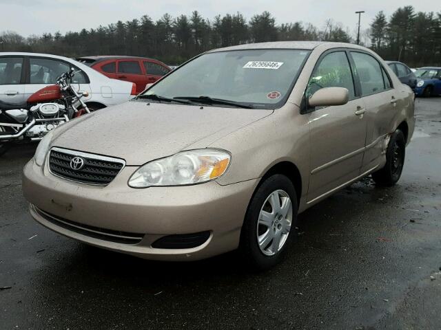 2T1BR32E05C340044 - 2005 TOYOTA COROLLA CE BEIGE photo 2