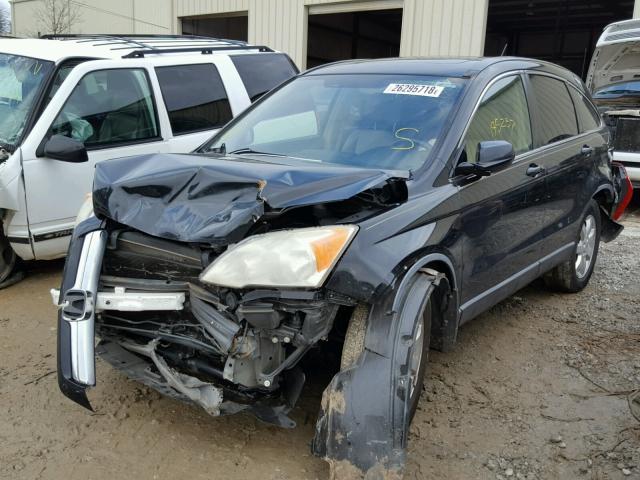 JHLRE38727C012464 - 2007 HONDA CR-V EXL BLACK photo 2