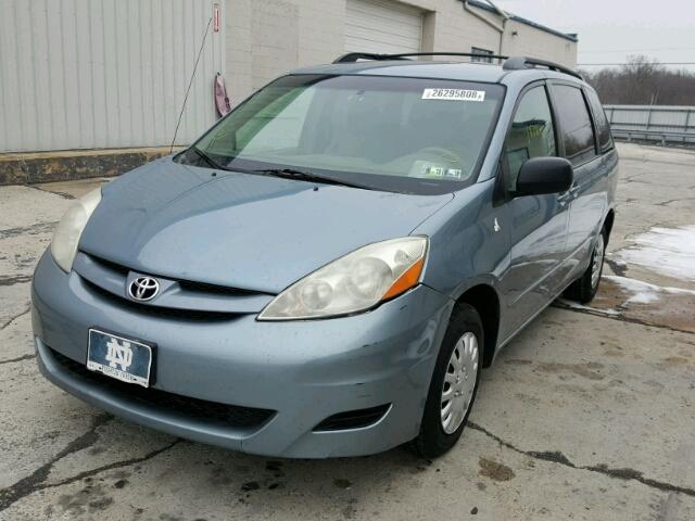 5TDZK23C58S160063 - 2008 TOYOTA SIENNA CE BLUE photo 2