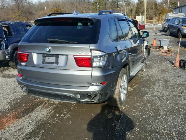 5UXZV4C51BL411706 - 2011 BMW X5 XDRIVE3 SILVER photo 4