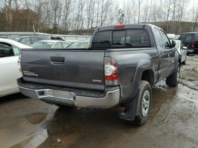 5TFUX4EN4BX005396 - 2011 TOYOTA TACOMA ACC GRAY photo 4