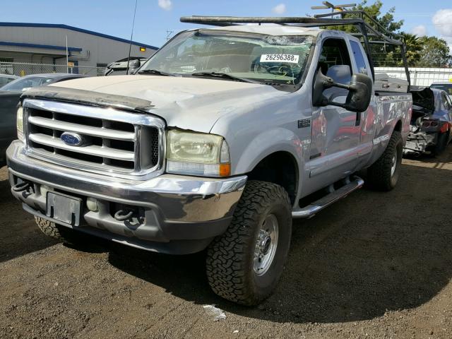 1FTNX21FX2EA70448 - 2002 FORD F250 SUPER GRAY photo 2