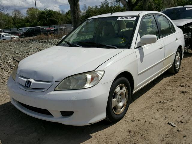 JHMES96604S015963 - 2004 HONDA CIVIC HYBR WHITE photo 2