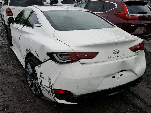 JN1FV7EK4HM611221 - 2017 INFINITI Q60 RED SP WHITE photo 3