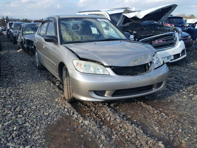 2HGES165X5H625776 - 2005 HONDA CIVIC LX BEIGE photo 1