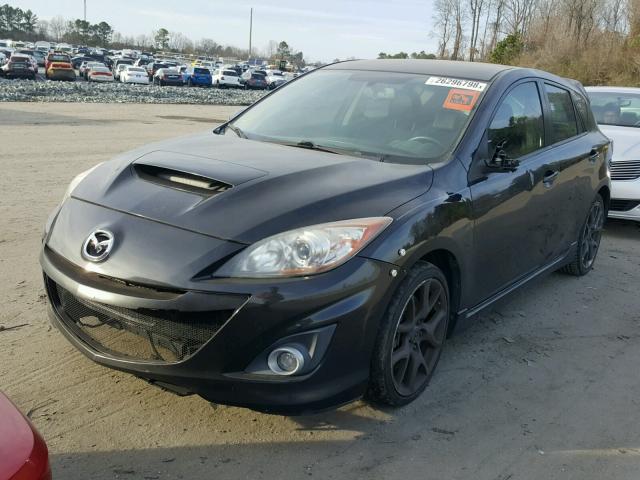 JM1BL1H33A1231331 - 2010 MAZDA SPEED 3 BLACK photo 2