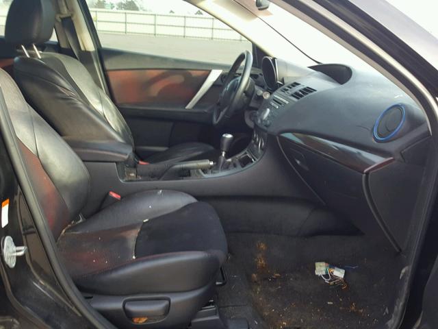 JM1BL1H33A1231331 - 2010 MAZDA SPEED 3 BLACK photo 5