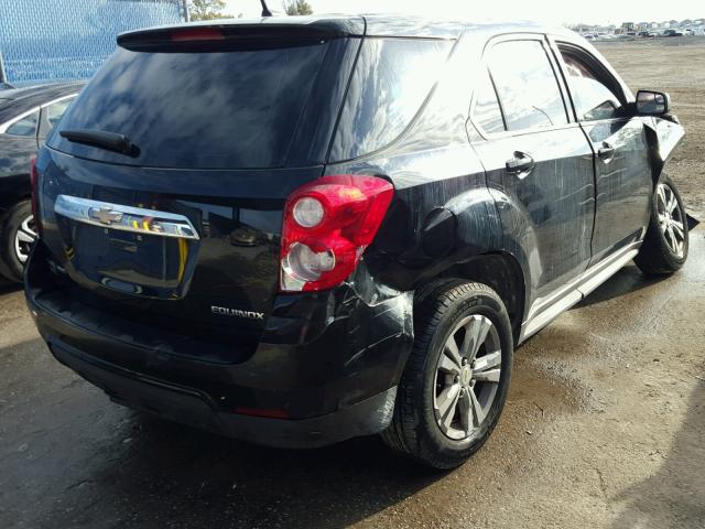 2GNFLCEK9C6171393 - 2012 CHEVROLET EQUINOX LS BLACK photo 4