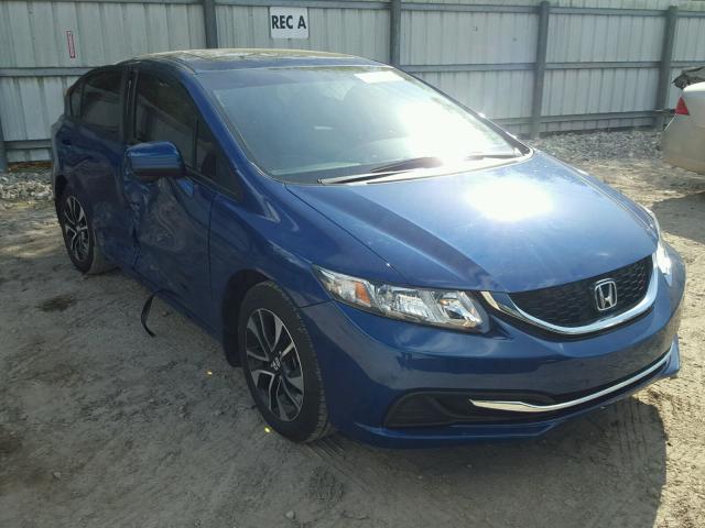 19XFB2F84EE085517 - 2014 HONDA CIVIC EX ლურჯი ფოტო 1