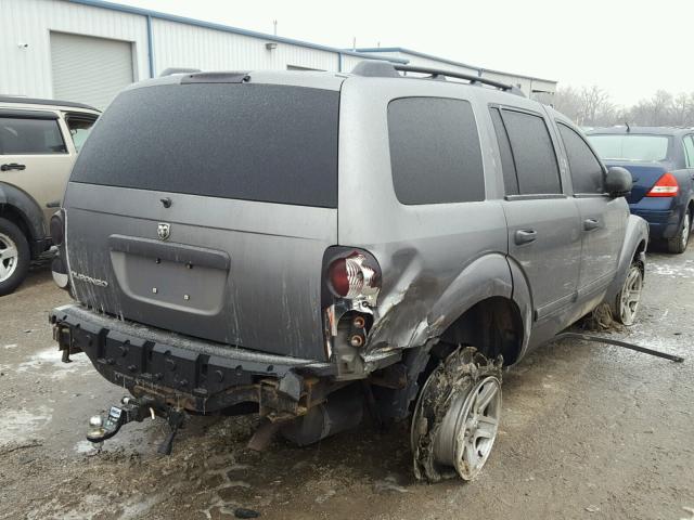 1D4HB38P46F190037 - 2006 DODGE DURANGO SX GRAY photo 4