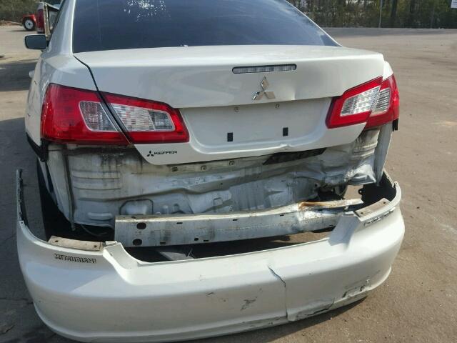 4A3AB56F99E026469 - 2009 MITSUBISHI GALANT ES WHITE photo 9