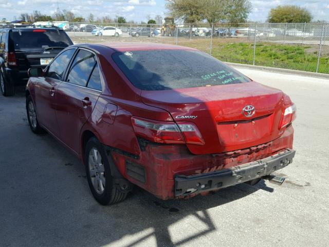 4T1BE46K87U181602 - 2007 TOYOTA CAMRY NEW RED photo 3