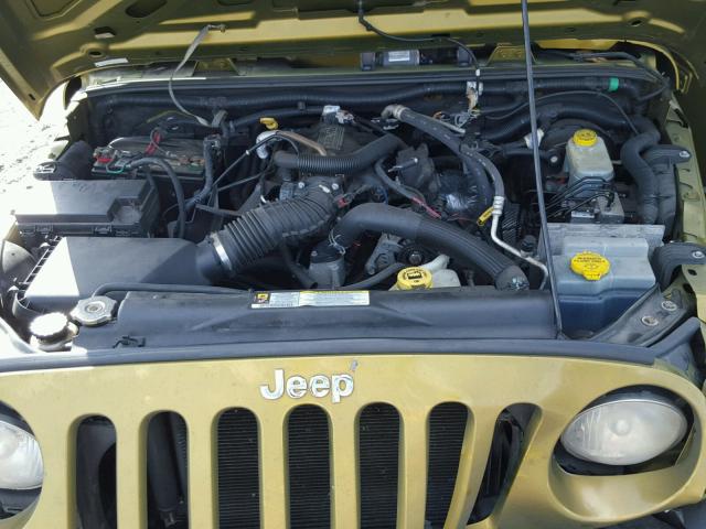 1J4GB39198L591925 - 2008 JEEP WRANGLER U GREEN photo 7