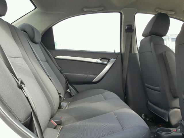 KL1TD5DE8BB237466 - 2011 CHEVROLET AVEO LS WHITE photo 6