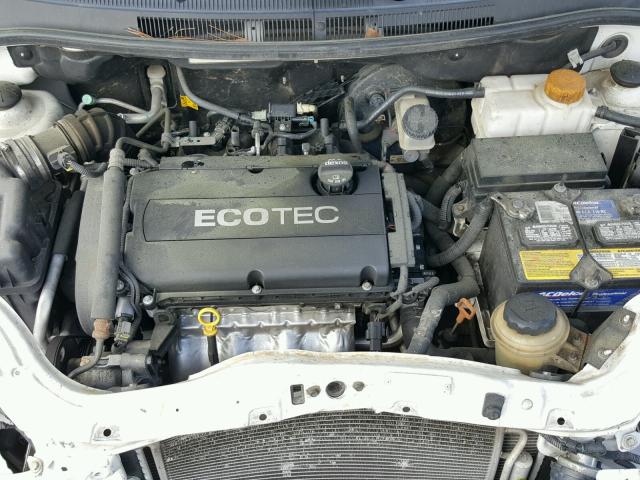 KL1TD5DE8BB237466 - 2011 CHEVROLET AVEO LS WHITE photo 7