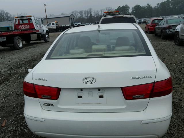 5NPET46C29H484274 - 2009 HYUNDAI SONATA GLS WHITE photo 9