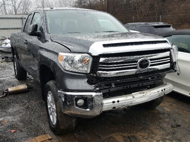 5TFUM5F17FX062899 - 2015 TOYOTA TUNDRA DOU GRAY photo 1