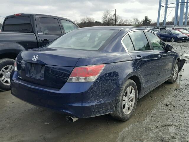 1HGCP26418A014544 - 2008 HONDA ACCORD LXP BLUE photo 4