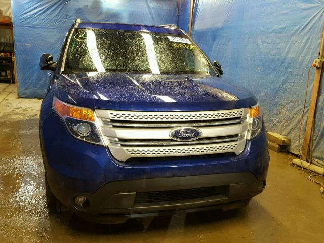 1FM5K8D89EGA73893 - 2014 FORD EXPLORER X BLUE photo 9