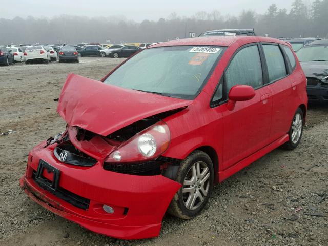 JHMGD38688S035011 - 2008 HONDA FIT SPORT RED photo 2