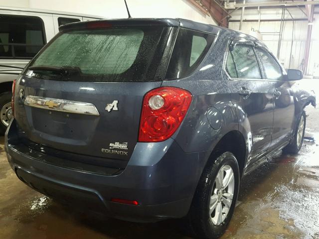 2GNALBEK4D6167600 - 2013 CHEVROLET EQUINOX LS BLUE photo 4