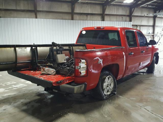 2GCEK13J581324412 - 2008 CHEVROLET SILVERADO RED photo 4