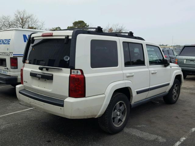 1J8HG48K27C501758 - 2007 JEEP COMMANDER WHITE photo 4