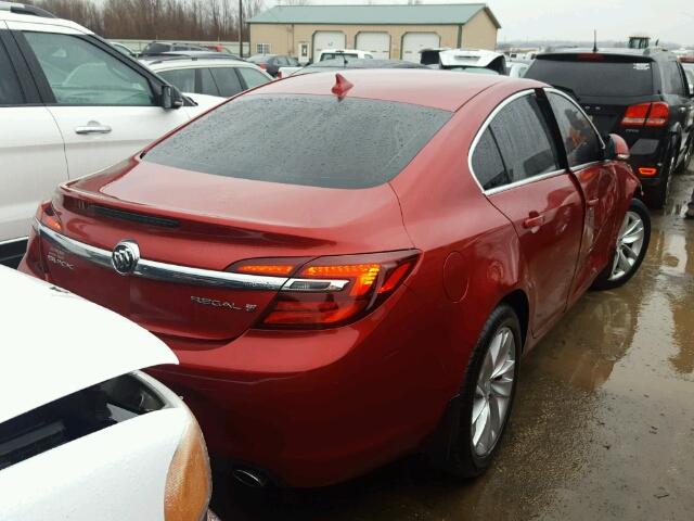 2G4GK5EX3E9218115 - 2014 BUICK REGAL RED photo 4