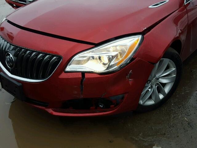 2G4GK5EX3E9218115 - 2014 BUICK REGAL RED photo 9
