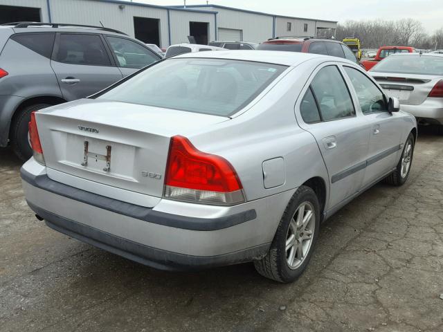 YV1RS61R812032499 - 2001 VOLVO S60 GRAY photo 4