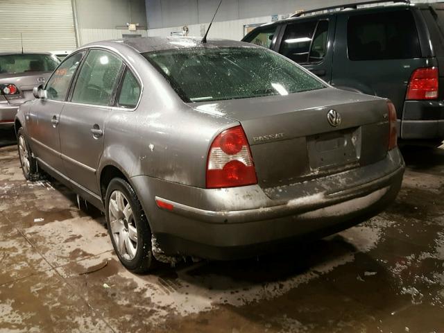 WVWTH63B62P363757 - 2002 VOLKSWAGEN PASSAT GLX 灰色 照片 3