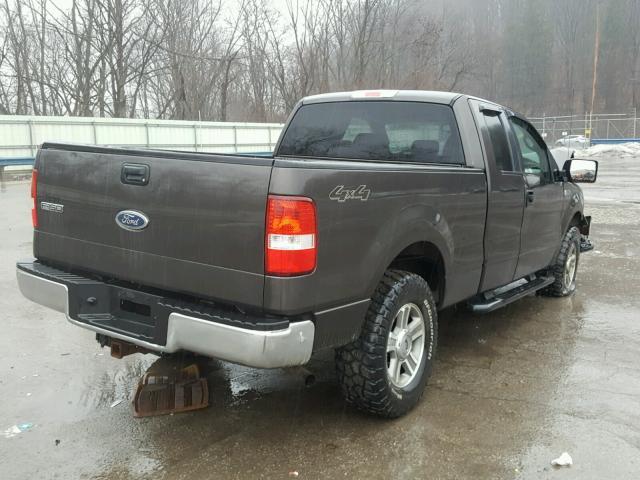 1FTPX14565NA79416 - 2005 FORD F150 GRAY photo 4