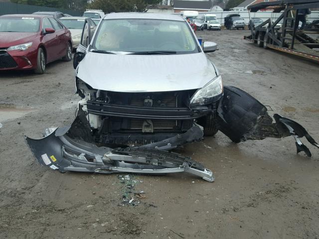 3N1AB7AP1FY295520 - 2015 NISSAN SENTRA S SILVER photo 9