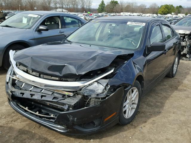 3FAHP0GA5AR187093 - 2010 FORD FUSION S BLACK photo 2