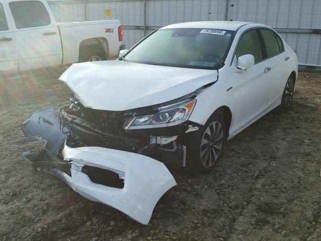 JHMCR6F39HC014009 - 2017 HONDA ACCORD HYB WHITE photo 2