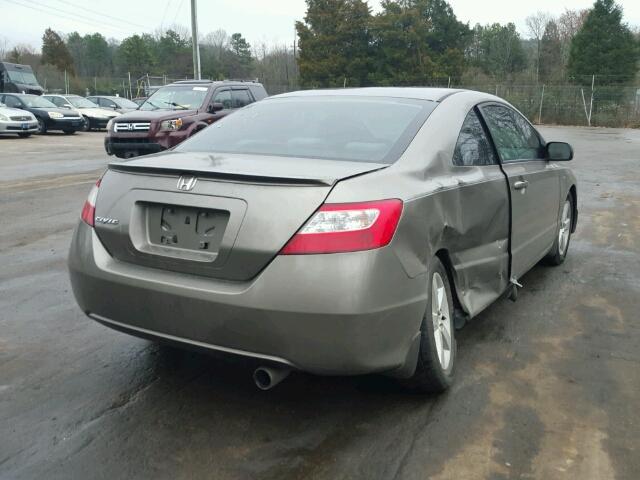 2HGFG12827H547969 - 2007 HONDA CIVIC EX BROWN photo 4