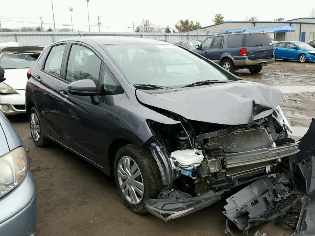 3HGGK5G56FM726833 - 2015 HONDA FIT LX رمادي صورة 1