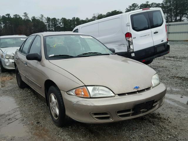 1G1JC524227480554 - 2002 CHEVROLET CAVALIER B GOLD photo 1