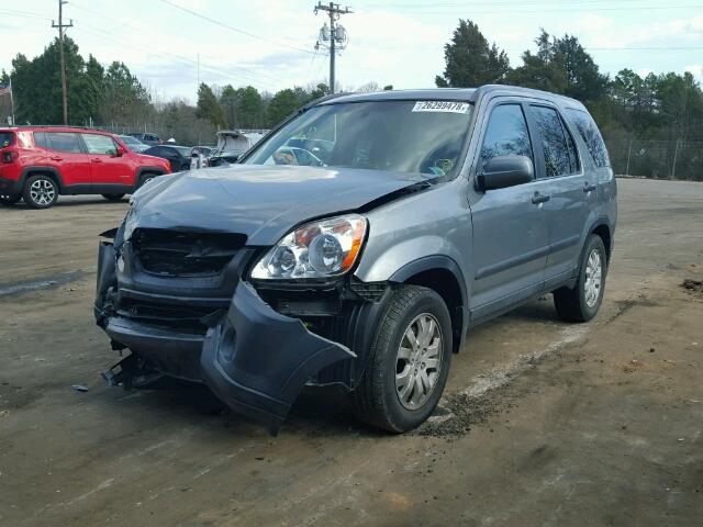 SHSRD788X5U304033 - 2005 HONDA CR-V EX SILVER photo 2