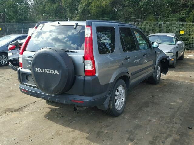 SHSRD788X5U304033 - 2005 HONDA CR-V EX SILVER photo 4