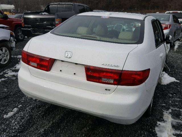 1HGCM56845A041844 - 2005 HONDA ACCORD EX WHITE photo 4