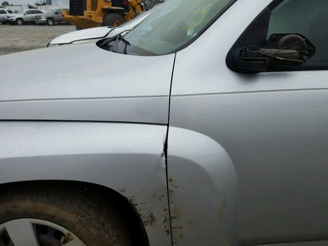 3GNBAADB6AS513617 - 2010 CHEVROLET HHR LS SILVER photo 10