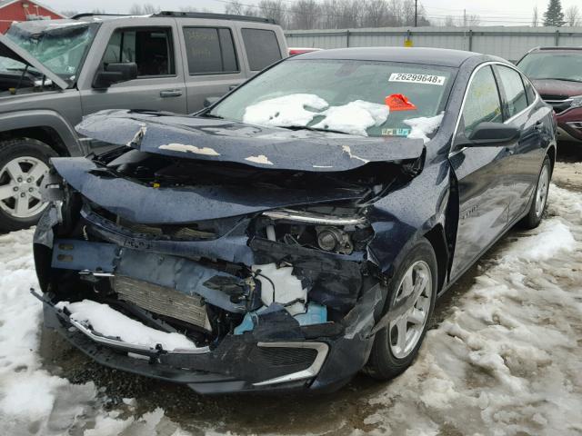 1G1ZB5ST6GF337455 - 2016 CHEVROLET MALIBU LS BLUE photo 2