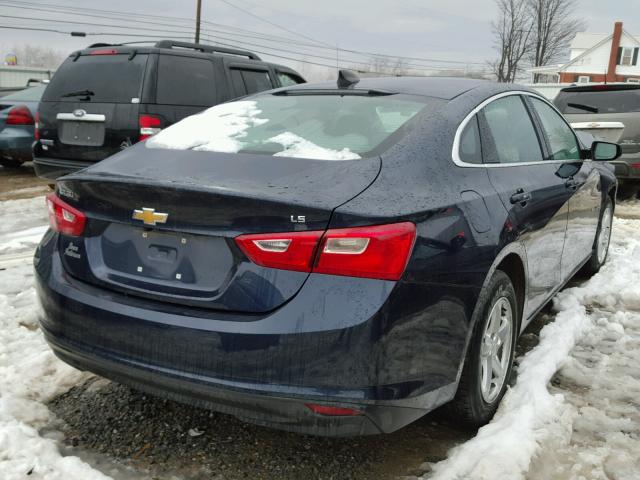 1G1ZB5ST6GF337455 - 2016 CHEVROLET MALIBU LS BLUE photo 4