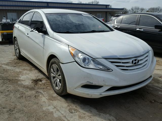 5NPEB4ACXCH405323 - 2012 HYUNDAI SONATA GLS WHITE photo 1