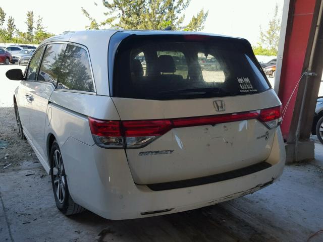 5FNRL5H94FB055365 - 2015 HONDA ODYSSEY TO WHITE photo 3