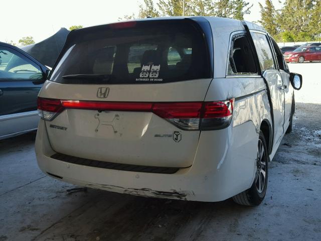 5FNRL5H94FB055365 - 2015 HONDA ODYSSEY TO WHITE photo 4