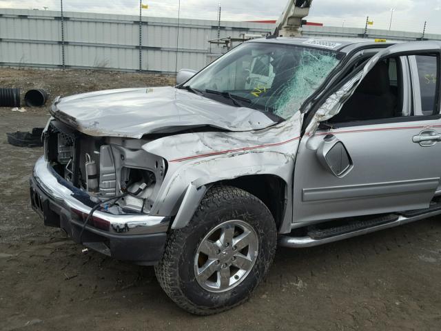 1GCHSDFE0C8142779 - 2012 CHEVROLET COLORADO L SILVER photo 9